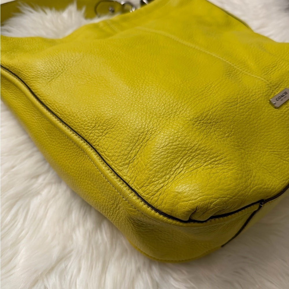 Coach Vibrant Yellow Leather Hobo Bag - Picture 7 of 12